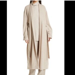 Vince XS Belted Coat Cardigan Beige Like New